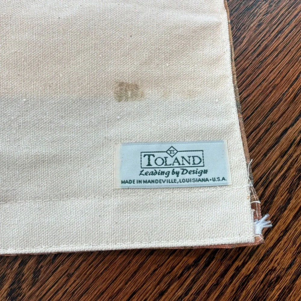 Toland Botanical Wall Hanging Floral Canvas Art Shayne Signed Garden Cottagecore